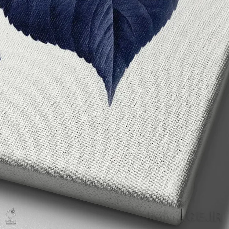 تابلو گیاهشناسی آبی قدیمی I اثر امیلی وینتیج کو (برند/استودیو) - نمای نزدیک بافت بوم