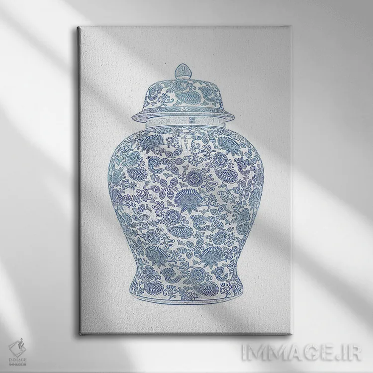 تابلو ظرف زنجبیل I اثر امیلی وینتیج کو (برند/استودیو) - نمای روبهرو روی دیوار