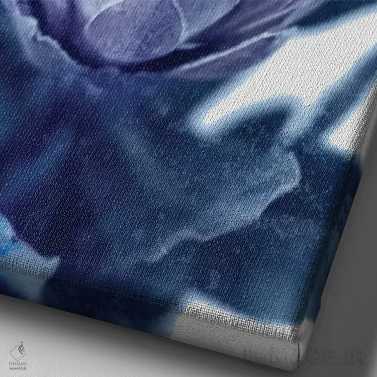 تابلو پروتئای آبی II اثر امیلی وینتیج کو (برند/استودیو) - نمای نزدیک بافت بوم