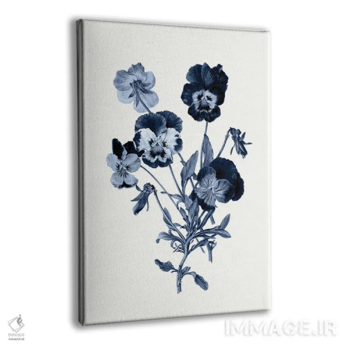 تابلو گیاهشناسی آبی قدیمی IV اثر امیلی وینتیج کو (برند/استودیو) - نمای پرسپکتیو محصول