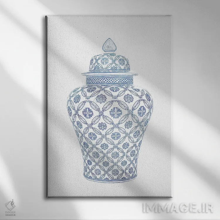 تابلو ظرف زنجبیل II اثر امیلی وینتیج کو (برند/استودیو) - نمای روبهرو روی دیوار