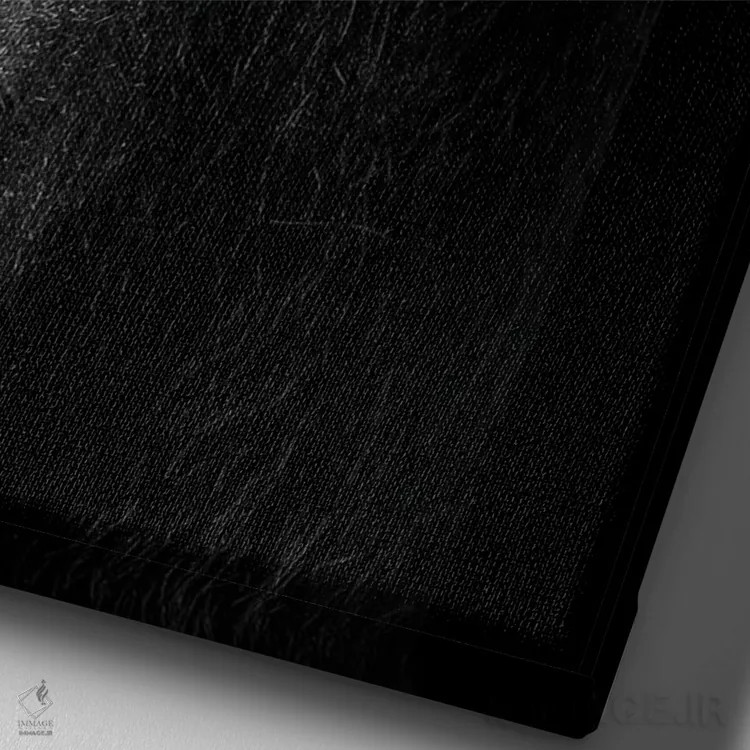 تابلو سر گوریل روی پسزمینه سیاه اثر آدریان ویریو - نمای نزدیک بافت بوم