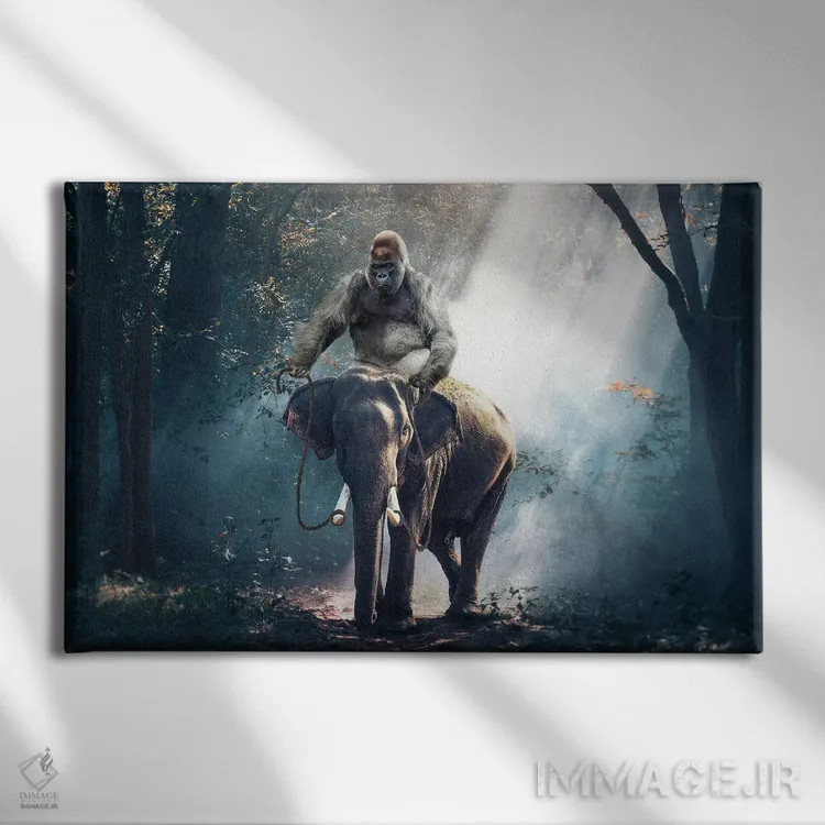 تابلو سیاره میمونها اثر آدریان ویریو - نمای روبهرو روی دیوار