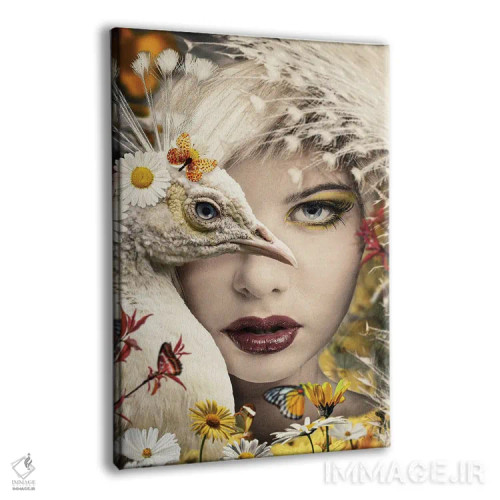 تابلو زن طاووسنما اثر آدریان ویریو - نمای پرسپکتیو محصول