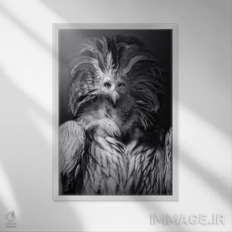 تابلو عقاب خانواده سلطنتی، با ماسک اثر آدریان ویریو - نمای قابدار سفید