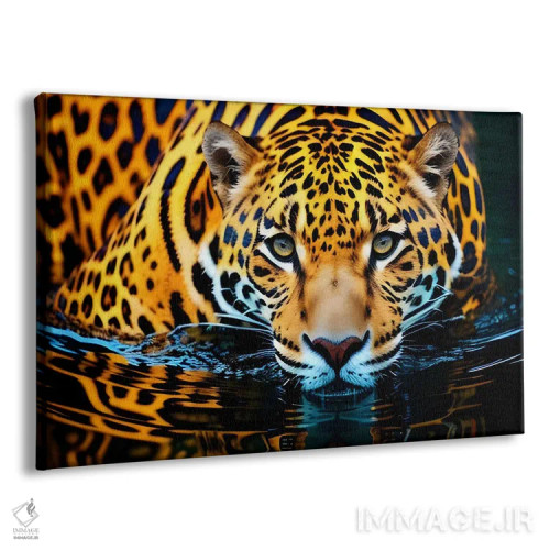 تابلو ببر در آب اثر آدریان ویریو - نمای پرسپکتیو محصول