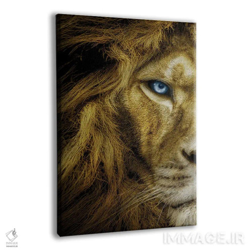 تابلو شیر با چشمهای آبی، نیمرخ صورت اثر آدریان ویریو - نمای پرسپکتیو محصول