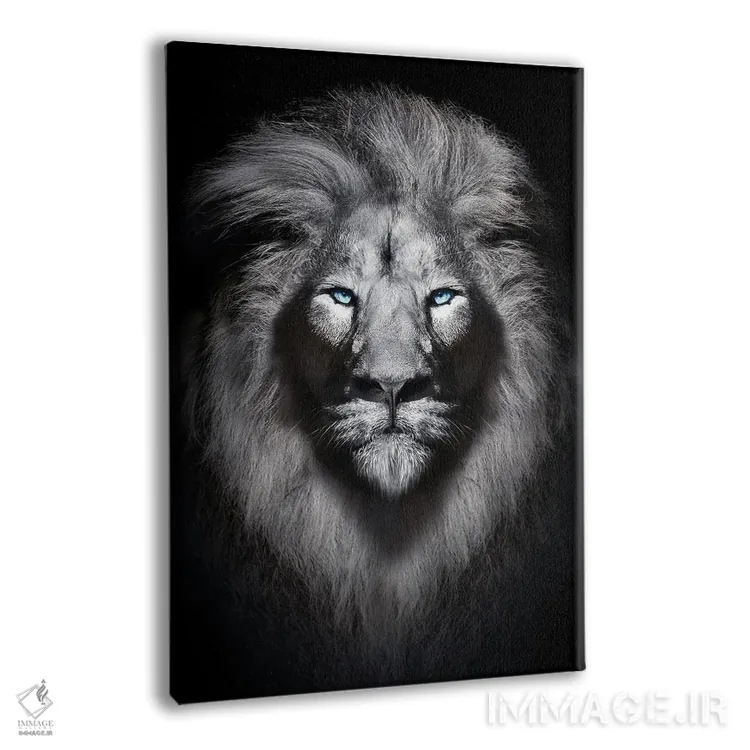 تابلو پرتره شیر سفید با چشمهای آبی اثر آدریان ویریو - نمای پرسپکتیو محصول