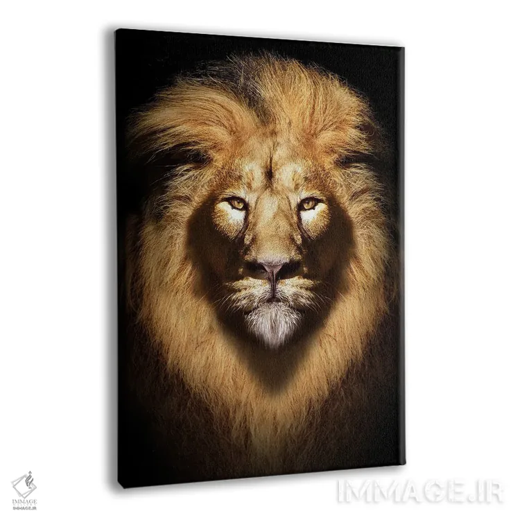 تابلو پرتره سر شیر اثر آدریان ویریو - نمای پرسپکتیو محصول