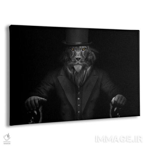 تابلو Man In The Form Of A Lion,شیر استاد، مرد به شکل شیر (فانتزی) اثر آدریان ویریو - نمای پرسپکتیو محصول