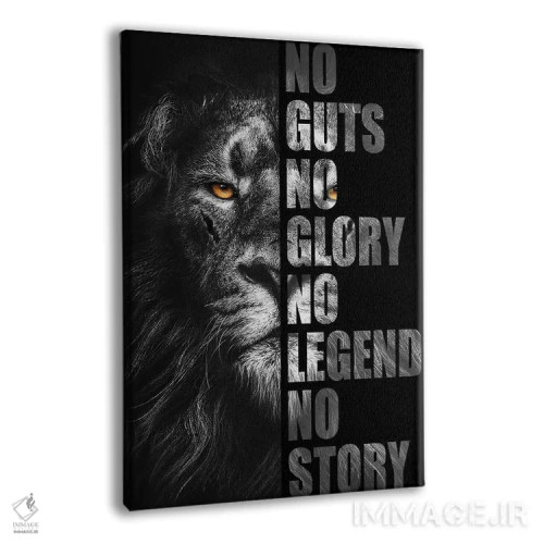 تابلو No Glory?,بیجرئت، بیافتخار؟ (شعار انگیزشی) اثر آدریان ویریو - نمای پرسپکتیو محصول