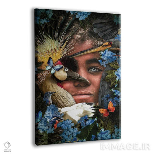 تابلو دختر با چشمهای آبی در طبیعت اثر آدریان ویریو - نمای پرسپکتیو محصول