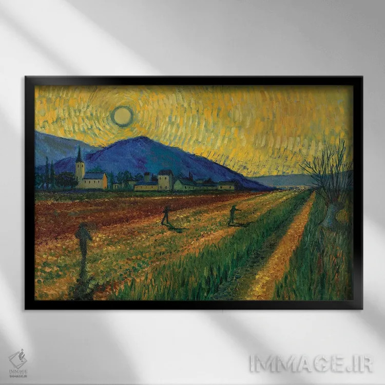 تابلو شکلگیری اثر الکساندر واشاکمدزه - نمای قابدار مشکی