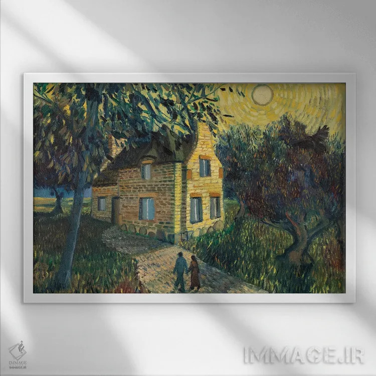 تابلو امنیت از دست رفته اثر الکساندر واشاکمدزه - نمای قابدار سفید