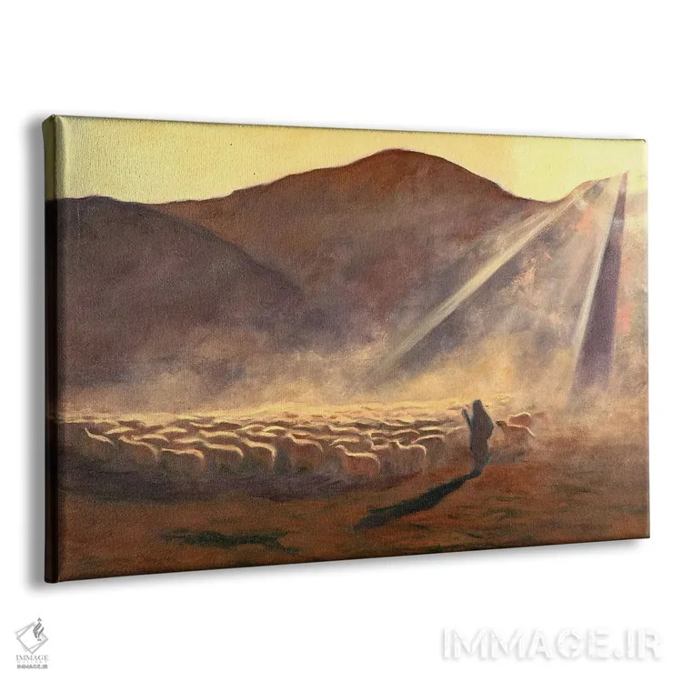 تابلو تجلی چوپان نیکو (تم معنویتی) اثر الکساندر واشاکمدزه - نمای پرسپکتیو محصول