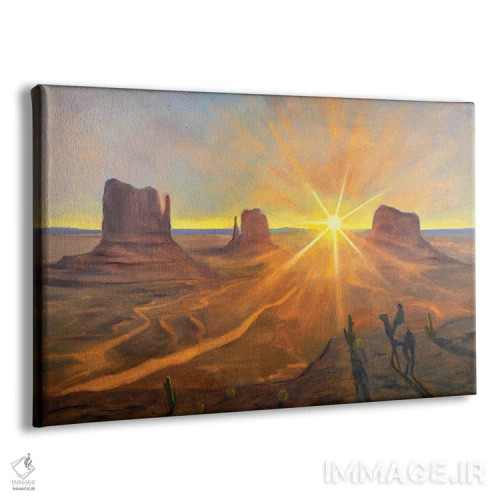 تابلو مهمان عجیب یا سوار سیاه اثر الکساندر واشاکمدزه - نمای پرسپکتیو محصول