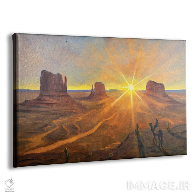 تابلو مهمان عجیب یا سوار سیاه اثر الکساندر واشاکمدزه - نمای پرسپکتیو محصول