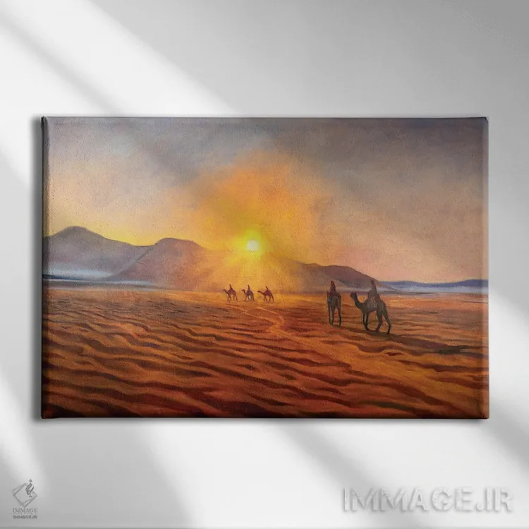 تابلو خانواده بهشتی اثر الکساندر واشاکمدزه - نمای روبهرو روی دیوار