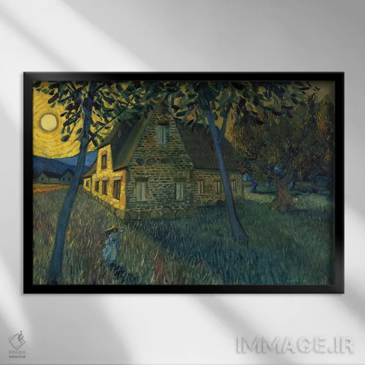 تابلو روزنهای از خاطره اثر الکساندر واشاکمدزه - نمای قابدار مشکی