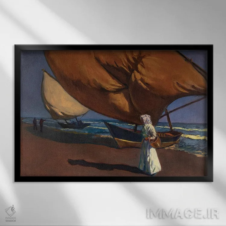 تابلو شاهد اثر الکساندر واشاکمدزه - نمای قابدار مشکی