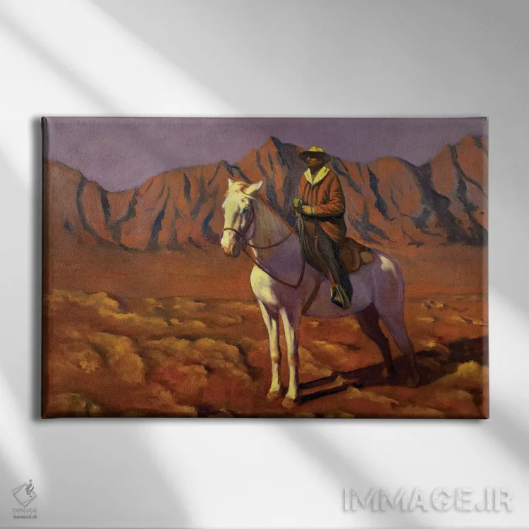 تابلو نمای ویرانی اثر الکساندر واشاکمدزه - نمای روبهرو روی دیوار