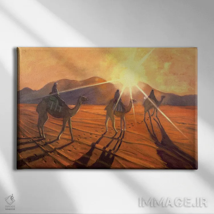 تابلو هدف نور اثر الکساندر واشاکمدزه - نمای روبهرو روی دیوار