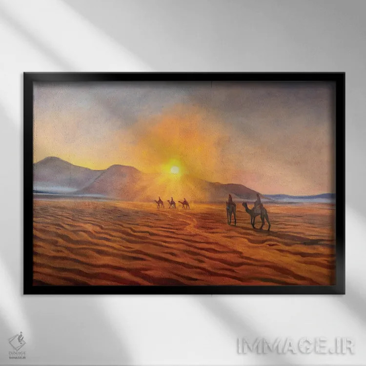 تابلو خانواده بهشتی اثر الکساندر واشاکمدزه - نمای قابدار مشکی