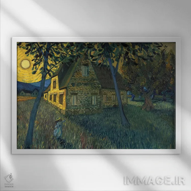 تابلو روزنهای از خاطره اثر الکساندر واشاکمدزه - نمای قابدار سفید