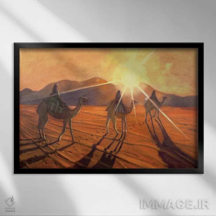 تابلو هدف نور اثر الکساندر واشاکمدزه - نمای قابدار مشکی