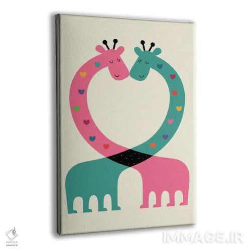 تابلو عشق با قلب اثر اندی وستفِیس - نمای پرسپکتیو محصول