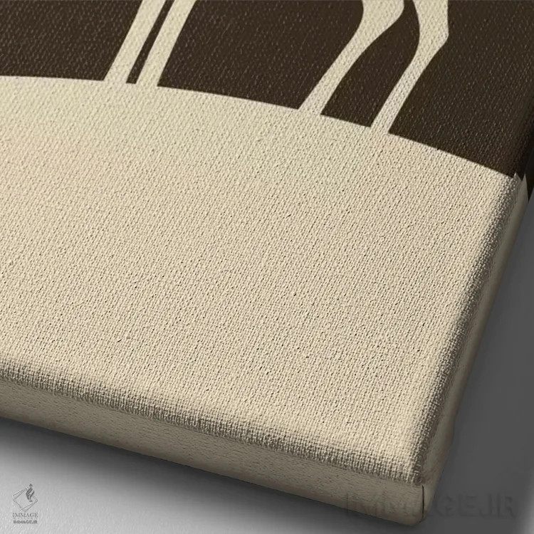 تابلو جهان گوزن من اثر اندی وستفِیس - نمای نزدیک بافت بوم