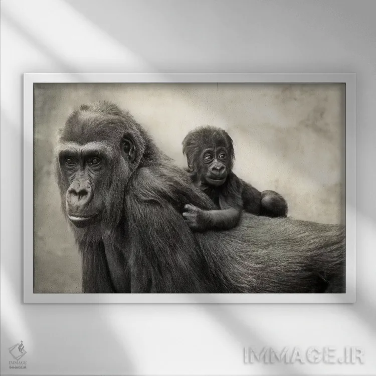 تابلو زندگی اثر آنتیه ونه-براون - نمای قابدار سفید