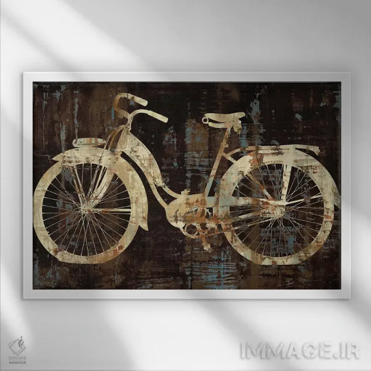 تابلو سواری کلاسیک اثر آماندا وید - نمای قابدار سفید