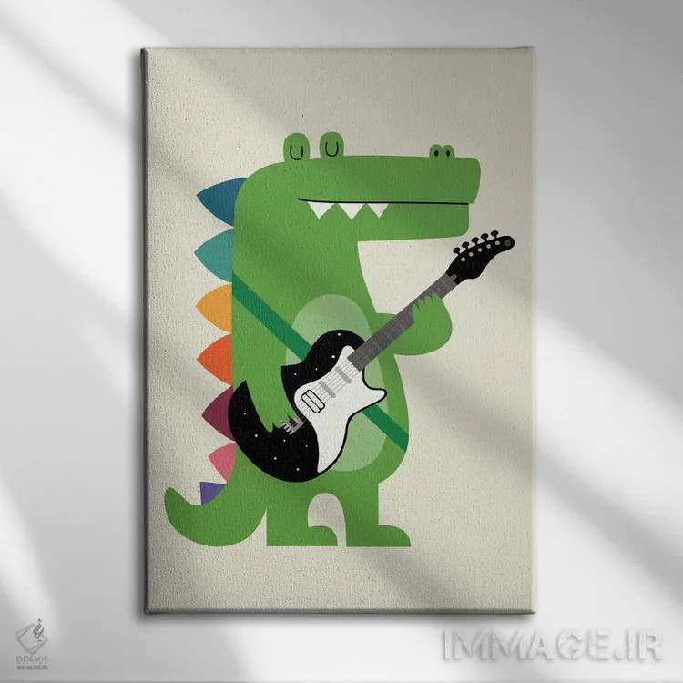 تابلو کروکودیل راک اثر اندی وستفِیس - نمای روبهرو روی دیوار
