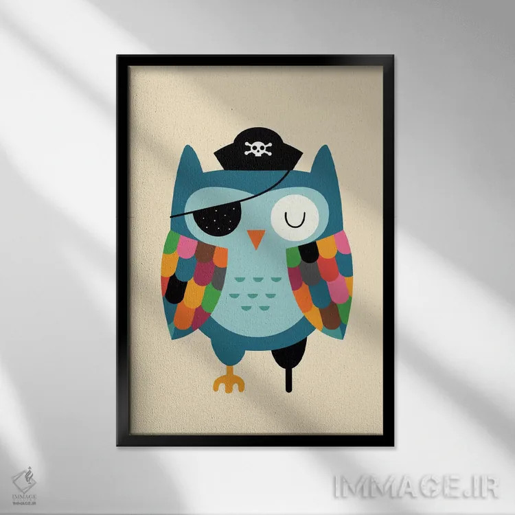 تابلو کاپیتان هووو اثر اندی وستفِیس - نمای قابدار مشکی