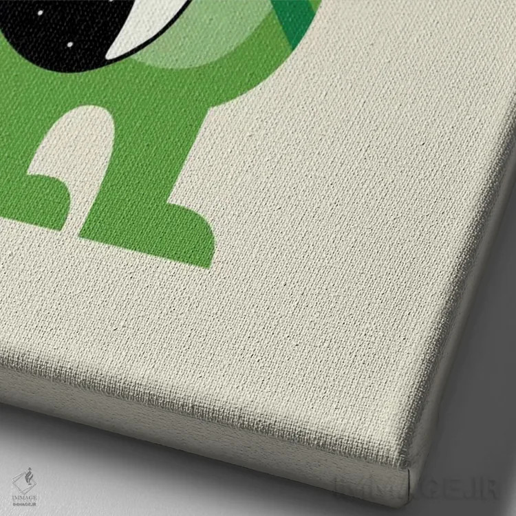 تابلو کروکودیل راک اثر اندی وستفِیس - نمای نزدیک بافت بوم