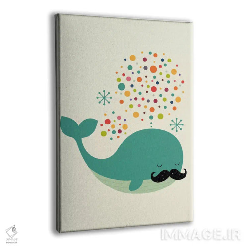 تابلو نهنگ آتشین اثر اندی وستفِیس - نمای پرسپکتیو محصول