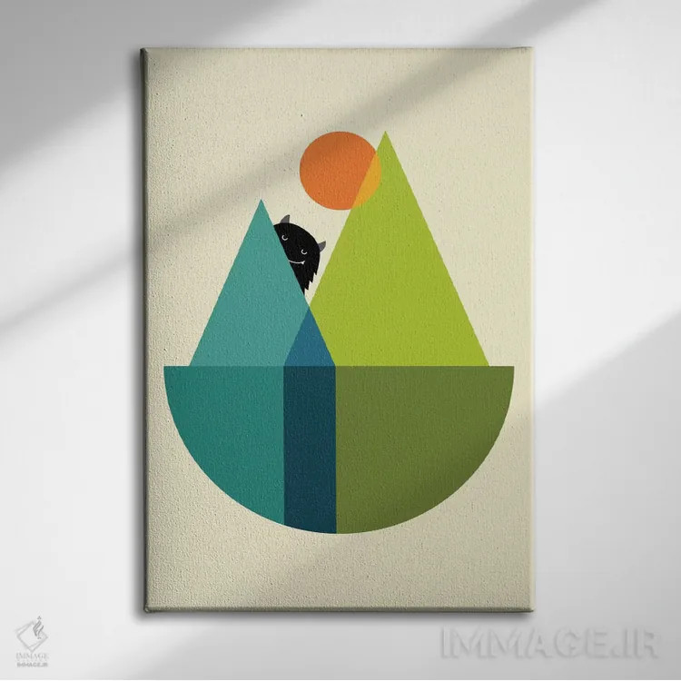 تابلو سلام سلام اثر اندی وستفِیس - نمای روبهرو روی دیوار