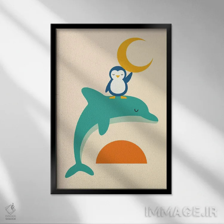 تابلو زمان را گرامی بدار اثر اندی وستفِیس - نمای قابدار مشکی