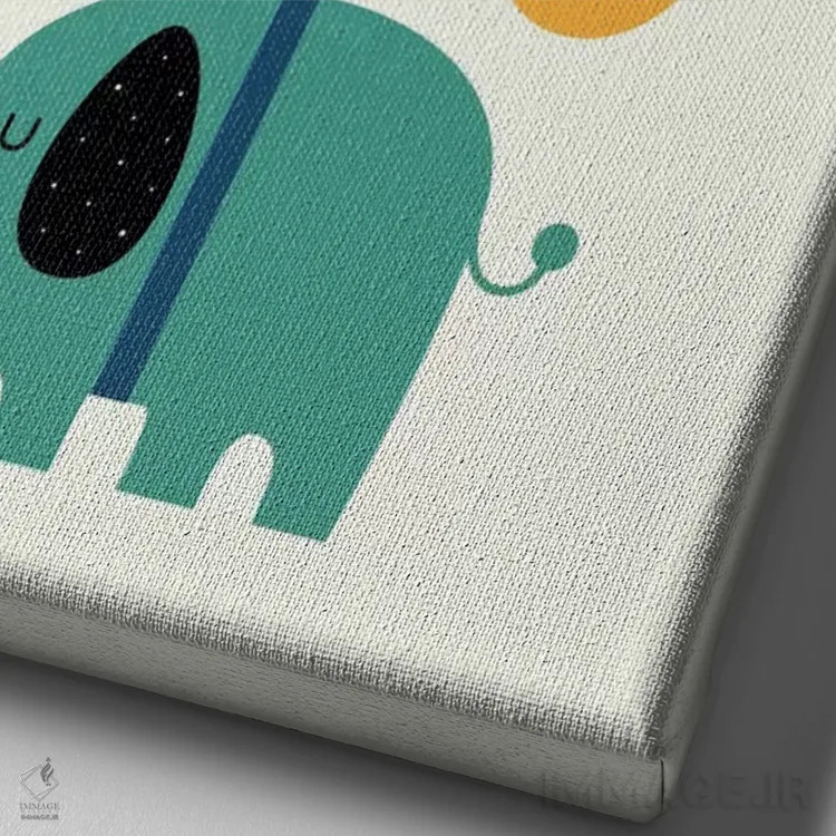 تابلو بالا پرواز کن و بزرگ رویاپردازی کن اثر اندی وستفِیس - نمای نزدیک بافت بوم