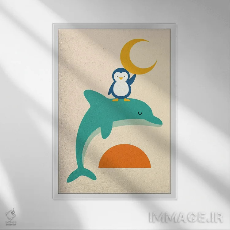 تابلو زمان را گرامی بدار اثر اندی وستفِیس - نمای قابدار سفید