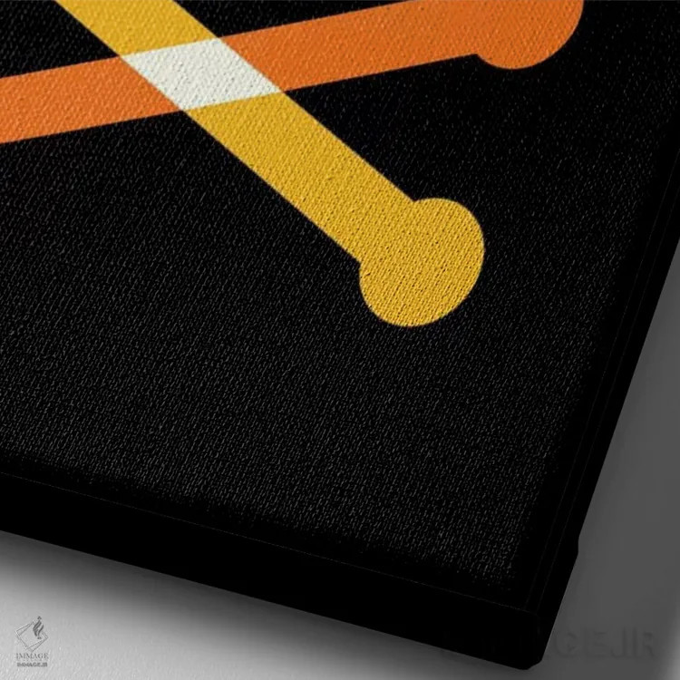 تابلو زندگی عالی است اثر اندی وستفِیس - نمای نزدیک بافت بوم