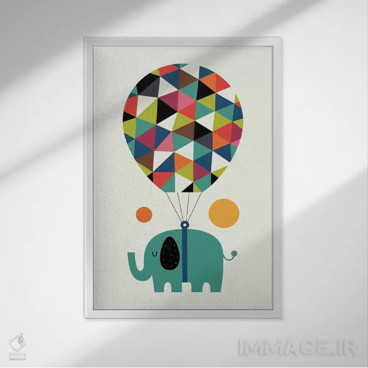 تابلو بالا پرواز کن و بزرگ رویاپردازی کن اثر اندی وستفِیس - نمای قابدار سفید