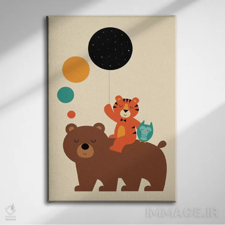 تابلو کاوشگر کوچک اثر اندی وستفِیس - نمای روبهرو روی دیوار