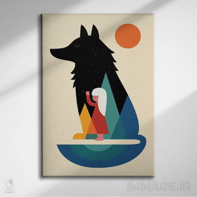 تابلو بهترین دوست اثر اندی وستفِیس - نمای روبهرو روی دیوار