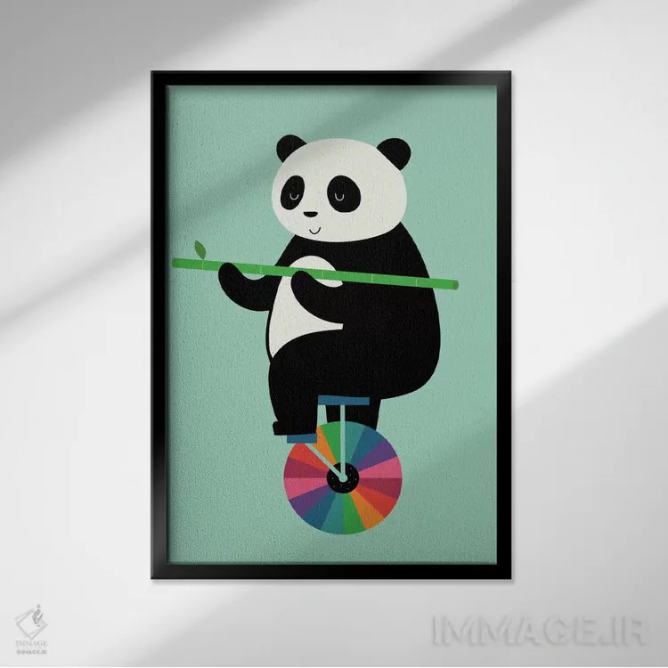 تابلو تعادل را در زندگی بیاموز اثر اندی وستفِیس - نمای قابدار مشکی