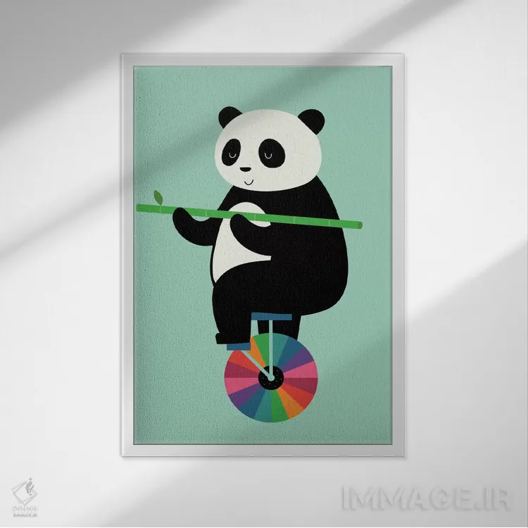 تابلو تعادل را در زندگی بیاموز اثر اندی وستفِیس - نمای قابدار سفید