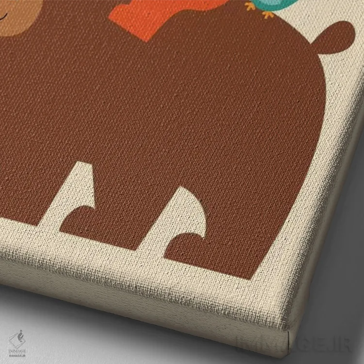 تابلو کاوشگر کوچک اثر اندی وستفِیس - نمای نزدیک بافت بوم