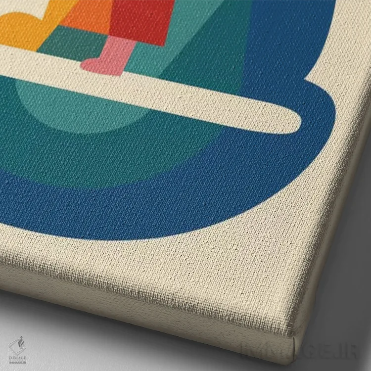 تابلو بهترین دوست اثر اندی وستفِیس - نمای نزدیک بافت بوم