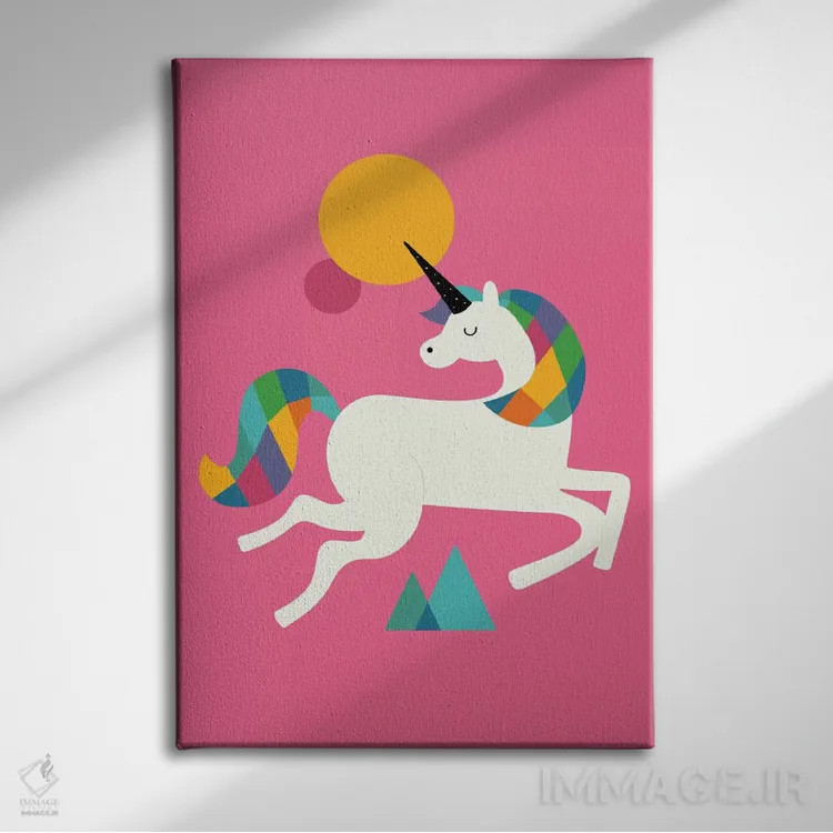 تابلو تکشاخ بودن اثر اندی وستفِیس - نمای روبهرو روی دیوار